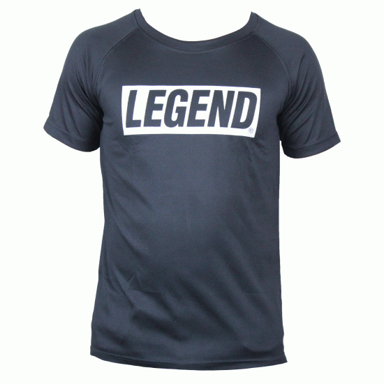 t-shirt zwart mesh Legend inspiration quote - Maat: XXXL