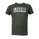 t-shirt army green Legend inspiration quote - Maat: 4XS