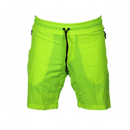 Korte broek/short Legend met rits vakken Neon Groen - Maat: XL