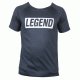 t-shirt zwart mesh Legend inspiration quote - Maat: XXXXS