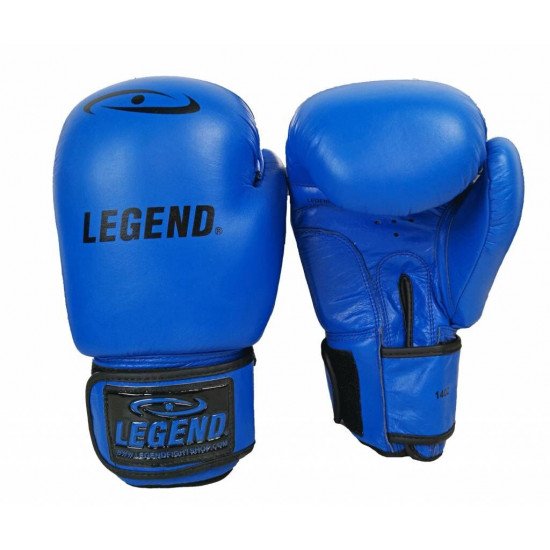 Leren Bokshandschoenen LegendPadding Blauw - Maat: 14oz