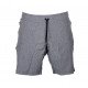 Korte broek/short Legend met rits vakken melange grijs - Maat: XS