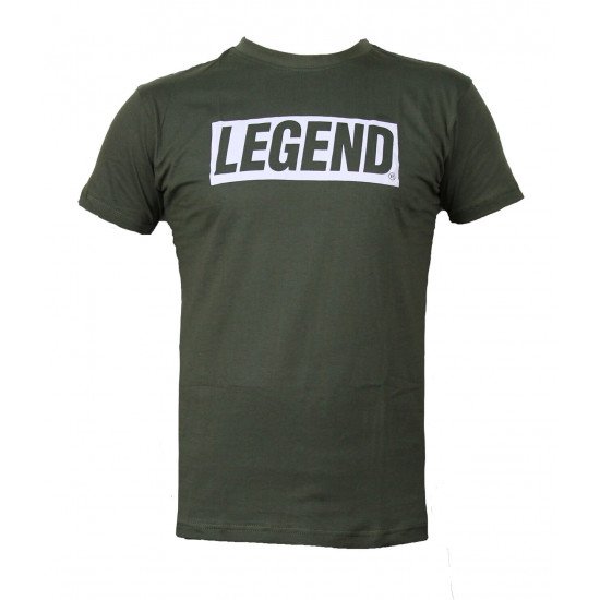 t-shirt army green Legend inspiration quote - Maat: 3XL