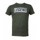 t-shirt army green Legend inspiration quote - Maat: 2XS