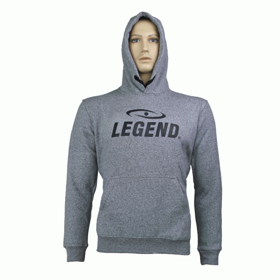 Hoodie Legend Fleece grijs - Maat: XXXS