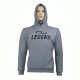 Hoodie Legend Fleece grijs - Maat: XXXS