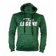 Joggingpak dames/heren met hoodie groen - Maat: XS