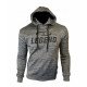 Joggingpak dames/heren met hoodie grijs - Maat: XXXXS