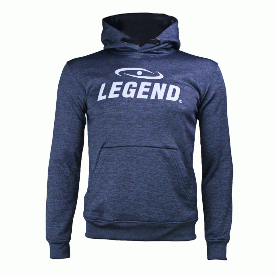 Hoodie dames/heren trendy Legend design Navy Blauw - Maat: XL