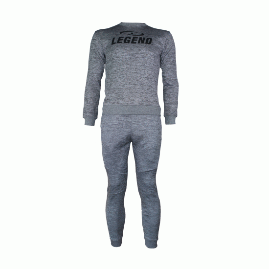 Joggingpak dames/heren met trui/sweater Grijs - Maat: M