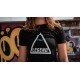 t-shirt zwart Legend triangle - Maat: M