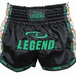 Kickboks broekje dames flower power Legend Trendy - Maat: M Kickboks broekje dames flower power Legend Trendy - Maat: M