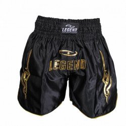 Kickboks broekje gold/white Legend Trendy - Maat: XXL Kickboks broekje gold/white Legend Trendy - Maat: XXL