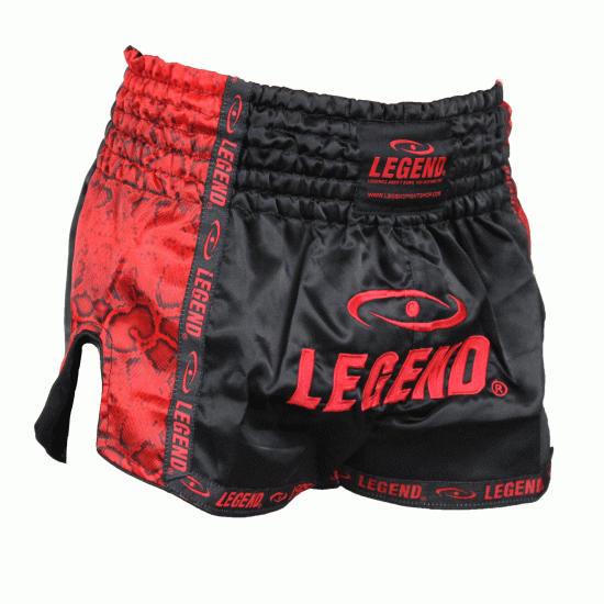 Kickboks broekje red snake Legend Trendy  - Maat: M