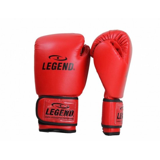 Bokshandschoenen leer Legend Power Special Rood - Maat: 14oz