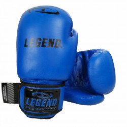Leren Bokshandschoenen LegendPadding Blauw - Maat: 14oz Leren Bokshandschoenen LegendPadding Blauw - Maat: 14oz