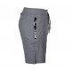 Korte broek/short Legend met rits vakken melange grijs - Maat: XS