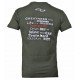 t-shirt army green Legend inspiration quote - Maat: 2XS