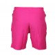 Korte broek/short Legend met rits vakken neon roze - Maat: L