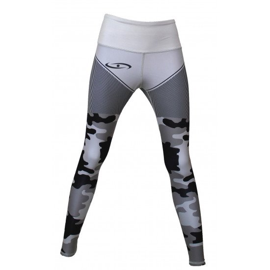 Sportlegging dames Legend Camo Grijs - Maat: XXS