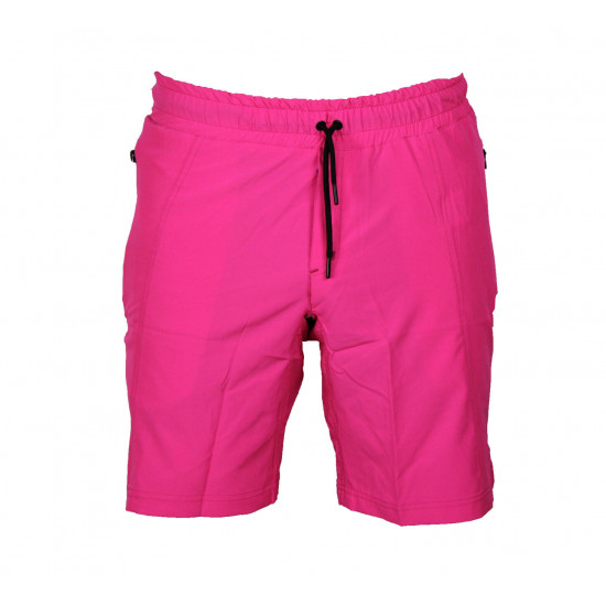 Korte broek/short Legend met rits vakken neon roze - Maat: L