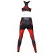 Sportlegging dames Legend Zwart/rood - Maat: XS