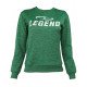 Joggingpak dames/heren met trui/sweater Groen - Maat: XS