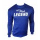 Joggingpak dames/heren met trui/sweater Blauw - Maat: XXS