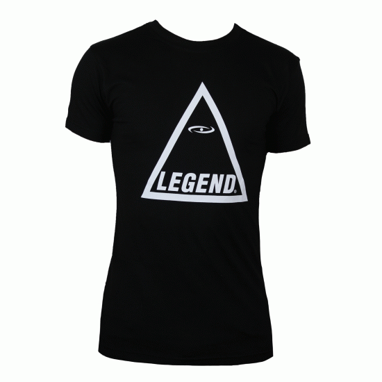 t-shirt zwart Legend triangle - Maat: XL